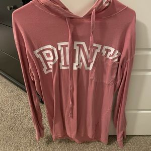 Victoria secret pink pullover with Hood